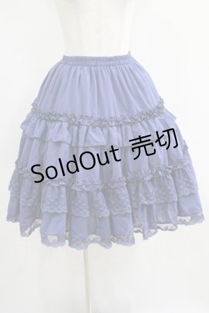 画像: 絵本少女（海外ロリータブランド） / フリルスカート L ブルー H-25-04-10-1012-LO-SK-NS-ZH