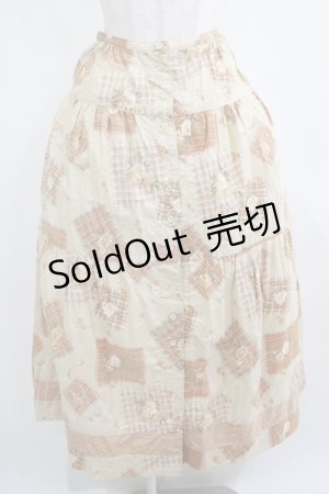 画像: KETTY / ローズプリントロングスカート Free ベージュ H-25-04-10-1014-EL-SK-NS-ZH