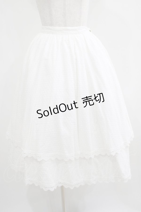 画像1: Maison de FLEUR Petite Robe canone / 耳をそばだてるエアリースカート Free オフ H-25-04-10-1026-EL-SK-NS-ZH (1)