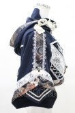 画像2: Ozz oneste / 巫祭神装ショートパーカー  紺×白 H-25-04-10-020-OO-TO-KB-ZH (2)