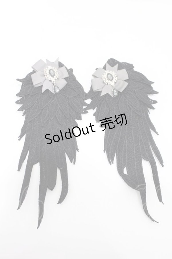 画像1: MR corset / WING CLIP  黒 H-25-04-10-026-PU-ZA-KB-ZH (1)