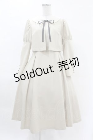 画像: Maison de FLEUR Petite Robe canone / クロエが微笑むワンピース M Beige H-25-04-11-001-EL-OP-NS-ZH