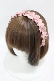 画像1: m petit by misako / ギャザーリボンカチューシャ  ピンク H-25-04-11-037-LO-AC-NS-ZH (1)