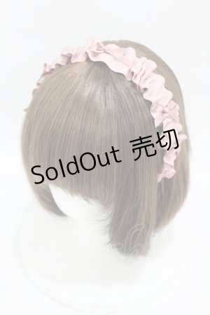 画像: m petit by misako / ギャザーリボンカチューシャ  ピンク H-25-04-11-037-LO-AC-NS-ZH