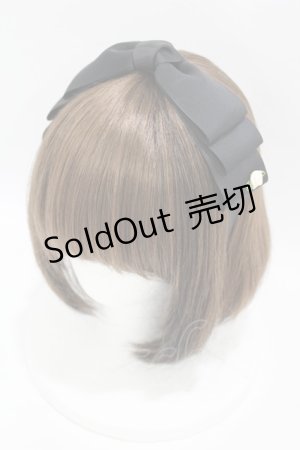 画像: m petit by misako / NINA'sコラボ AM*NIリボンカチューシャ  ブラック H-25-04-11-038-LO-AC-NS-ZH
