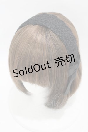 画像: m petit by misako / レースリボンカチューシャ  ブラック H-25-04-11-040-LO-AC-NS-ZH