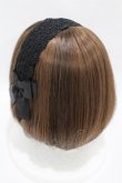 画像2: m petit by misako / レースリボンカチューシャ  ブラック H-25-04-11-040-LO-AC-NS-ZH (2)