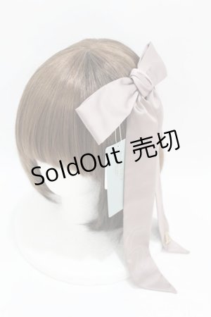 画像: Maison de FLEUR Petite Robe canone / 午前を張り切るリボンバレッタ  Gray Beige H-25-04-11-041-EL-AC-NS-ZH