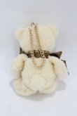 画像2: Maison de FLEUR / ルミネ池袋店限定ベアチャーム/【Loulou】  オフ/ブラウン H-25-04-11-051-LO-ZA-NS-ZH (2)