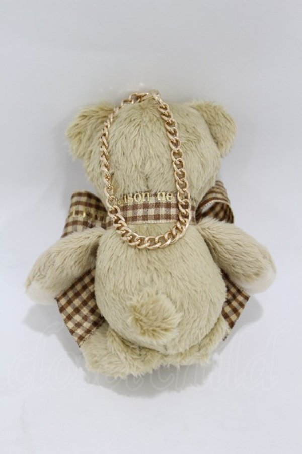 画像2: Maison de FLEUR / イクスピアリ店限定ベアチャーム/【Peri】  ベージュ/ブラウン H-25-04-11-054-LO-ZA-NS-ZH (2)
