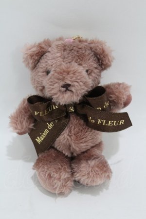 画像: Maison de FLEUR / 柏高島屋ステーションモール店限定ベアチャーム/【Chocolat】  モーブ/ブラウン H-25-04-11-055-LO-ZA-NS-ZH