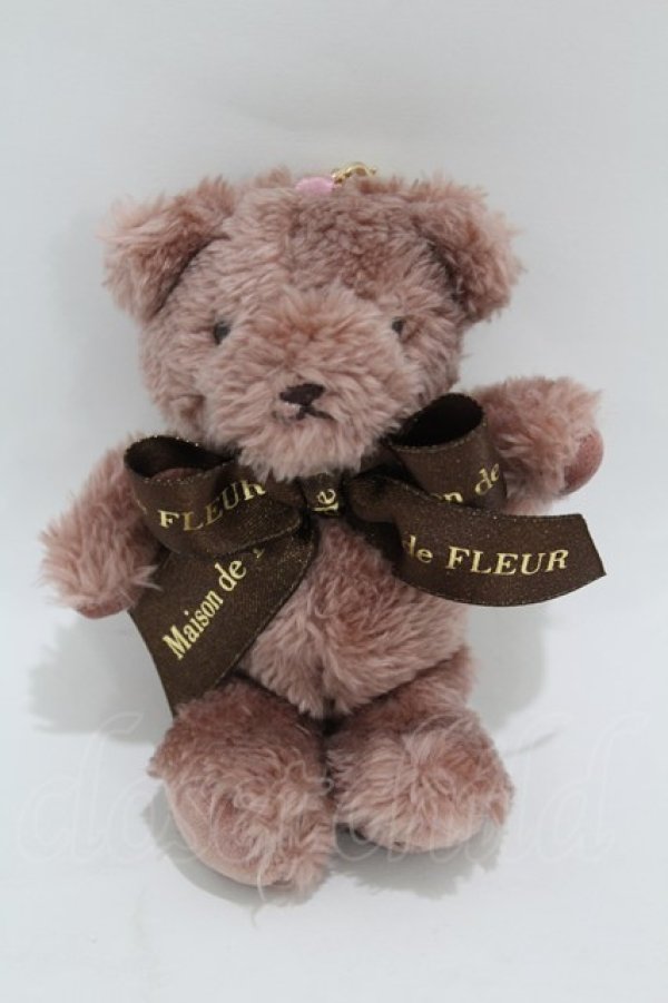 画像1: Maison de FLEUR / 柏高島屋ステーションモール店限定ベアチャーム/【Chocolat】  モーブ/ブラウン H-25-04-11-055-LO-ZA-NS-ZH (1)