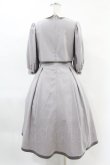 画像2: Maison de FLEUR Petite Robe canone / 才女のあなたとネクタイワンピース M Gray H-25-04-11-004-EL-OP-NS-ZH (2)