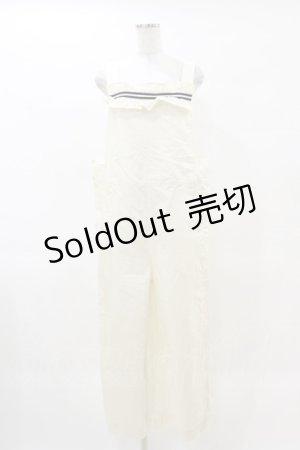 画像: Jane Marple / French marine salopette pants  オフ H-25-04-11-1040-JM-PA-KB-ZH