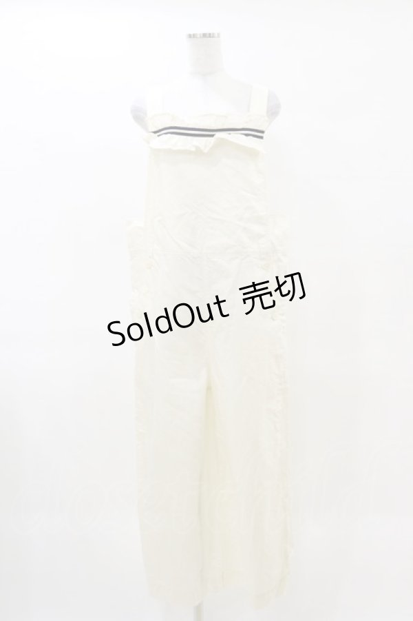 画像1: Jane Marple / French marine salopette pants  オフ H-25-04-11-1040-JM-PA-KB-ZH (1)