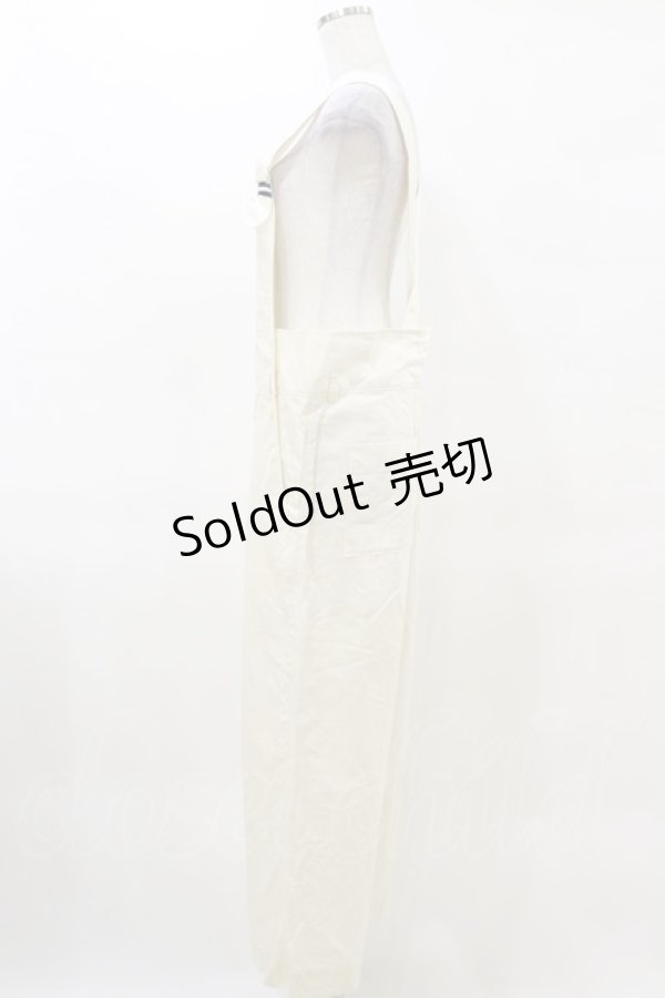 画像3: Jane Marple / French marine salopette pants  オフ H-25-04-11-1040-JM-PA-KB-ZH (3)