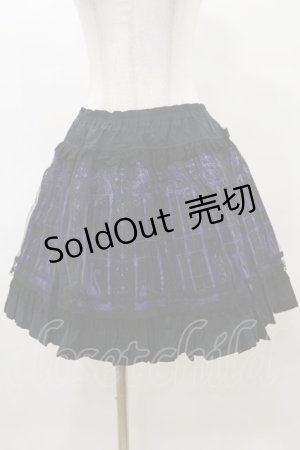 画像: PUTUMAYO / 窓ネコチュール重ねスカート  黒×紫 H-25-04-11-1045-PT-SK-KB-ZH