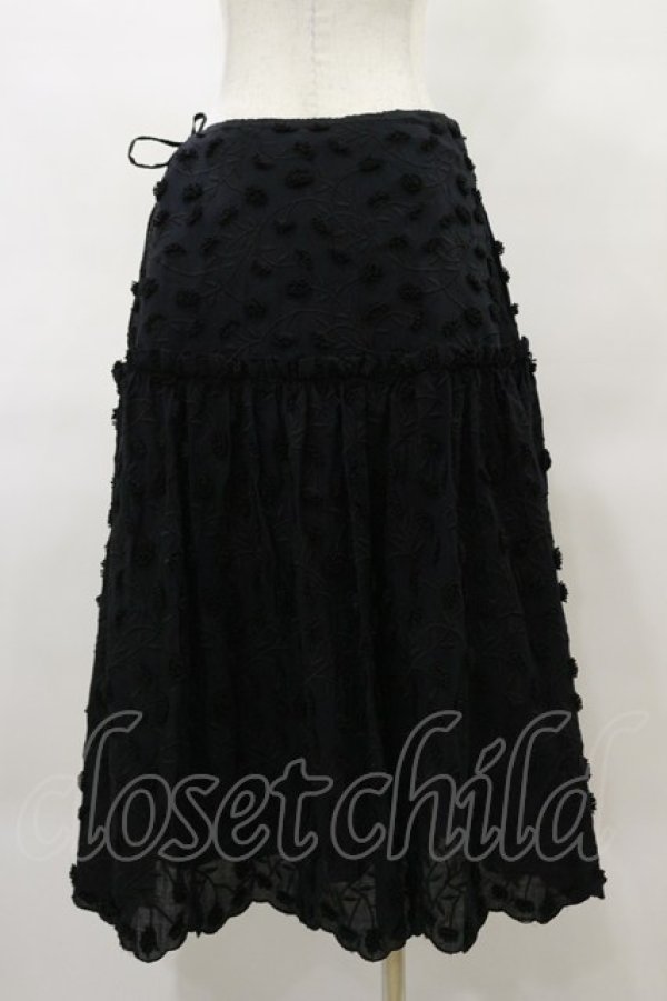 画像2: Jane Marple / Cut flower lace dress skirt  ブラック H-25-04-11-1046-JM-SK-KB-ZH (2)