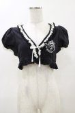 画像1: PUTUMAYO / ふんわりパフ袖ボレロ  黒 H-25-04-11-1006-PT-TO-KB-ZH (1)