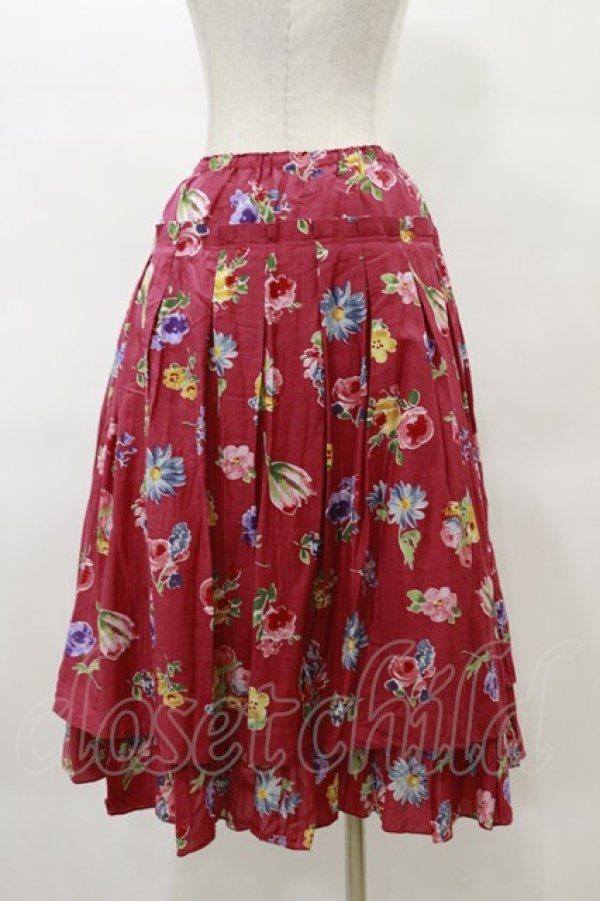画像2: Jane Marple / Flower marketのダブルスカート  ローズ H-25-04-11-1047-JM-SK-KB-ZH (2)