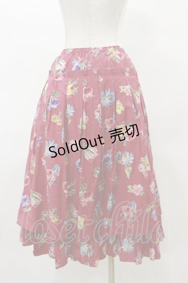 画像2: Jane Marple / Flower marketのダブルスカート  ローズ H-25-04-11-1047-JM-SK-KB-ZH (2)