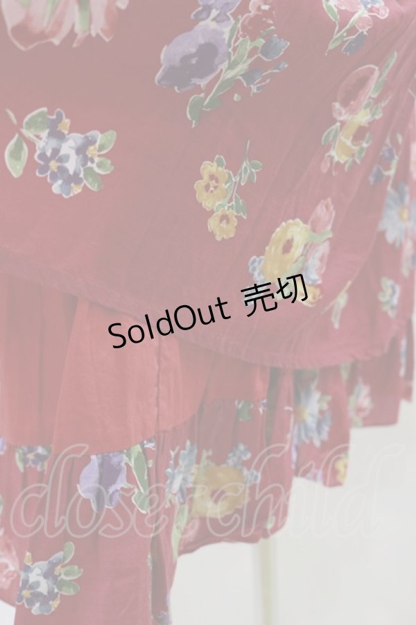 画像4: Jane Marple / Flower marketのダブルスカート  ローズ H-25-04-11-1047-JM-SK-KB-ZH (4)