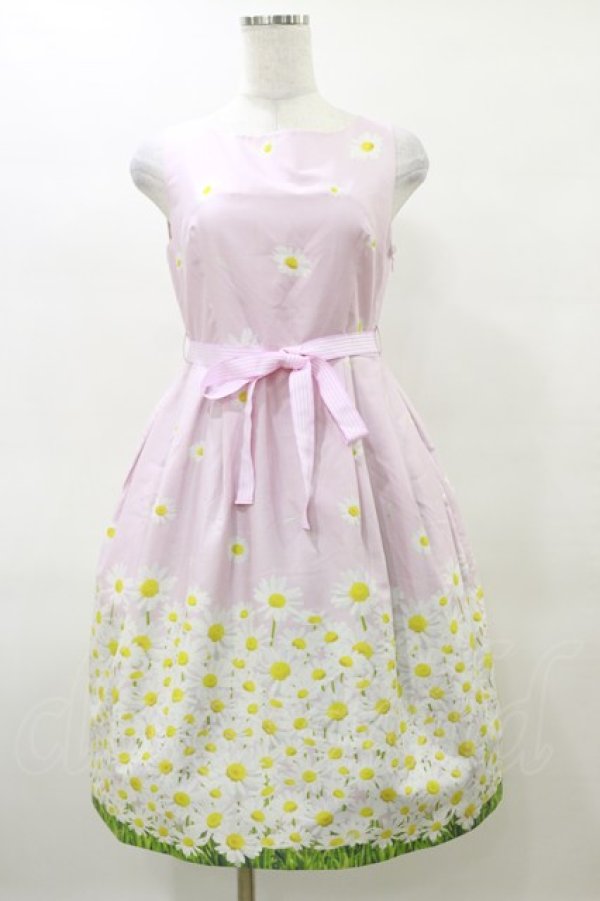 画像1: MILK / Daisy field LADY ドレス Free ピンク H-25-04-11-1057-ML-OP-KB-ZH (1)