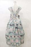 画像2: Jane Marple / Jolies broderies apron dress M ブルーグレー H-25-04-11-1059-JM-OP-KB-ZH (2)