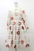画像1: Leur Getter / Pastel Donuts袖付きワンピース M グレー H-25-04-11-1068-LU-OP-KB-ZH (1)