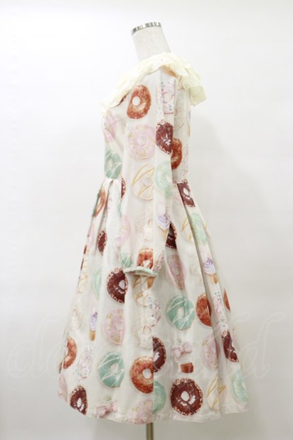 画像3: Leur Getter / Pastel Donuts袖付きワンピース M グレー H-25-04-11-1068-LU-OP-KB-ZH (3)