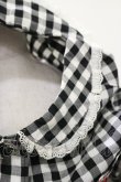 画像4: MILK / ベリーギンガムブラウス  黒 H-25-04-11-1017-ML-BL-KB-ZH (4)