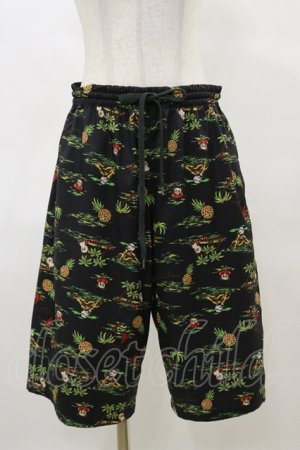 画像: Candy Stripper / CANDY ISLAND HALF PANTS  ブラック H-25-04-11-1039-PU-PA-KB-ZH