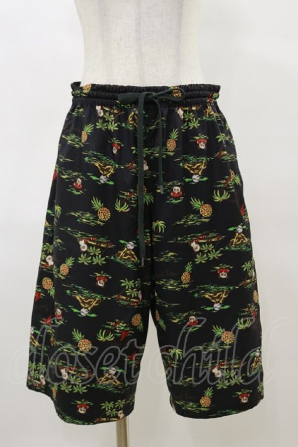 画像1: Candy Stripper / CANDY ISLAND HALF PANTS  ブラック H-25-04-11-1039-PU-PA-KB-ZH (1)