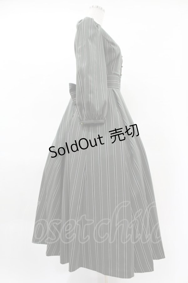 画像3: Maison de FLEUR Petite Robe canone / ニナのお茶会ワンピース M Green H-25-04-11-006-EL-OP-NS-ZH (3)