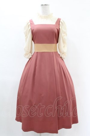 画像: Maison de FLEUR Petite Robe canone / コトコト聴こえるワンピース M Dark Pink H-25-04-11-008-EL-OP-NS-ZH