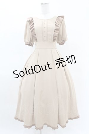 画像: Maison de FLEUR Petite Robe canone / キャラメリゼをするワンピース M Beige H-25-04-11-009-EL-OP-NS-ZH
