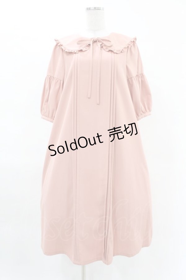 画像1: Maison de FLEUR Petite Robe canone / 夏風はためくワンピース Free Pink H-25-04-11-013-EL-OP-NS-ZH (1)