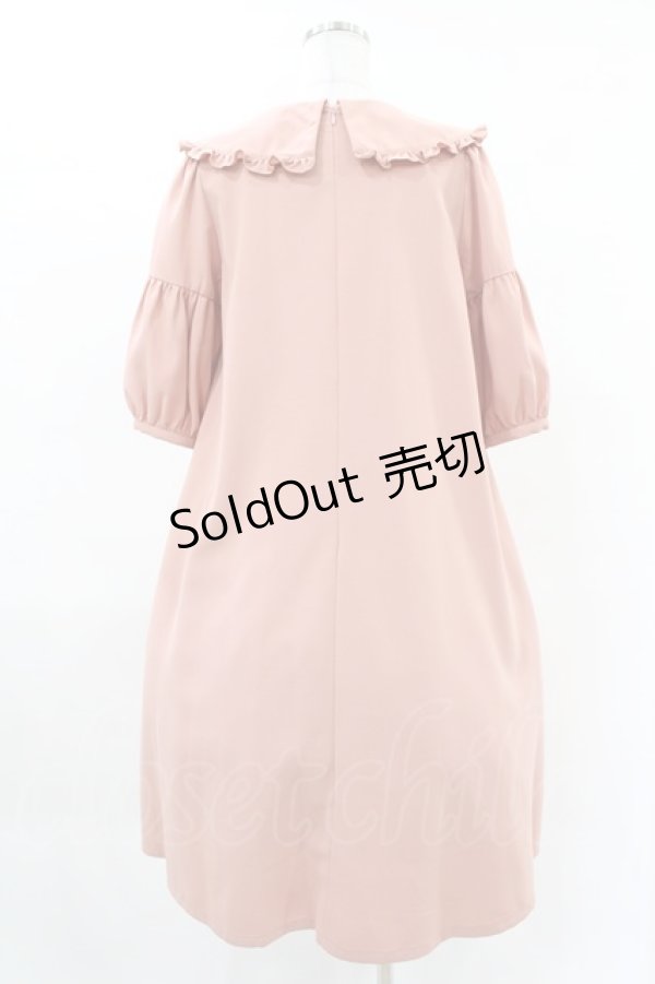 画像2: Maison de FLEUR Petite Robe canone / 夏風はためくワンピース Free Pink H-25-04-11-013-EL-OP-NS-ZH (2)