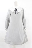 画像1: Maison de FLEUR Petite Robe canone / レース衿ワンピース M Gray H-25-04-11-015-EL-OP-NS-ZH (1)