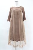 画像1: Maison de FLEUR Petite Robe canone / ジョセフィーヌの定番ワンピース Free Brown H-25-04-11-016-EL-OP-NS-ZH (1)