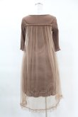 画像2: Maison de FLEUR Petite Robe canone / ジョセフィーヌの定番ワンピース Free Brown H-25-04-11-016-EL-OP-NS-ZH (2)