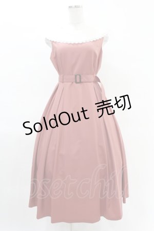 画像: Maison de FLEUR Petite Robe canone / リトル・メイドのワンピース M Dark Pink H-25-04-11-017-EL-OP-NS-ZH