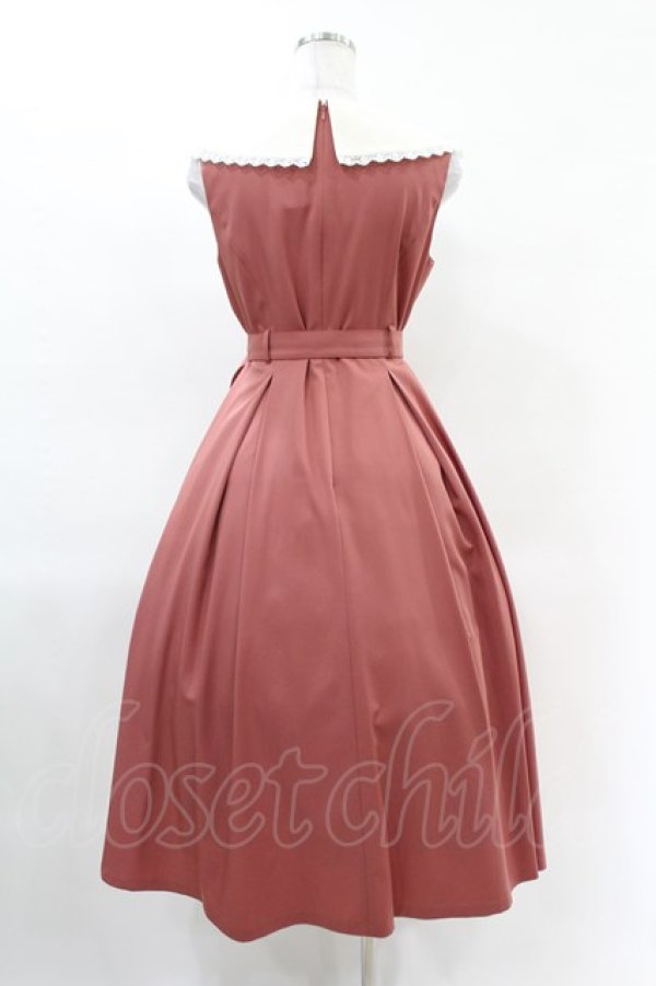 画像2: Maison de FLEUR Petite Robe canone / リトル・メイドのワンピース M Dark Pink H-25-04-11-017-EL-OP-NS-ZH (2)