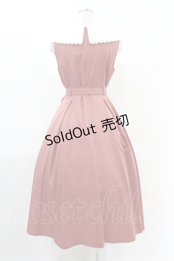 画像2: Maison de FLEUR Petite Robe canone / リトル・メイドのワンピース M Dark Pink H-25-04-11-017-EL-OP-NS-ZH (2)