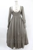 画像1: Maison de FLEUR Petite Robe canone / カノンレトロワンピース M Brown H-25-04-11-002-EL-OP-NS-ZH (1)