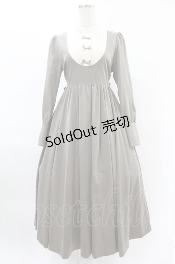 画像1: Maison de FLEUR Petite Robe canone / カノンレトロワンピース M Brown H-25-04-11-002-EL-OP-NS-ZH (1)