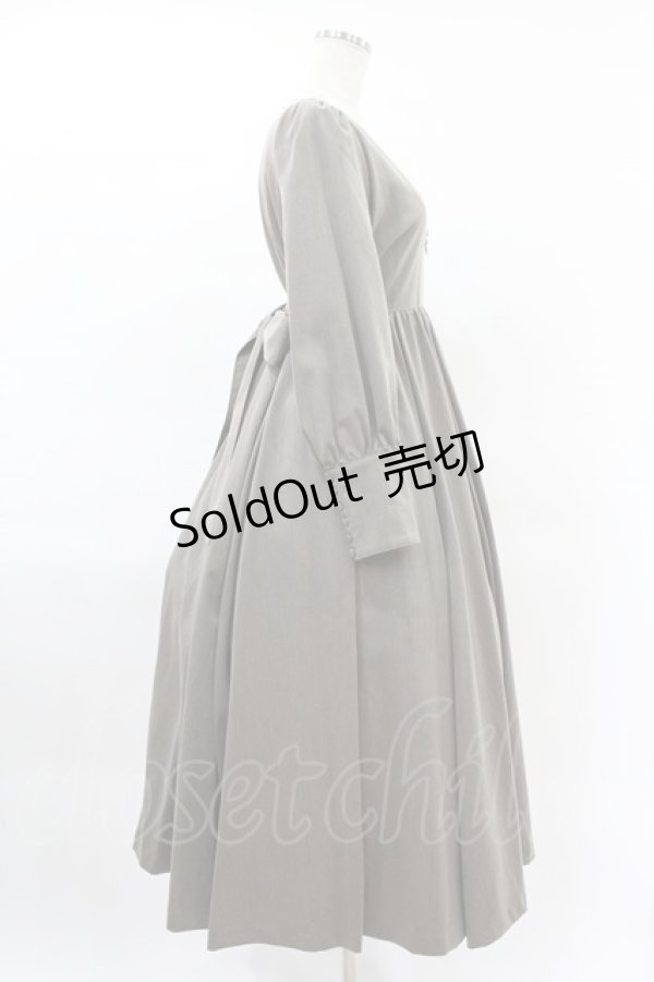 画像3: Maison de FLEUR Petite Robe canone / カノンレトロワンピース M Brown H-25-04-11-002-EL-OP-NS-ZH (3)