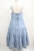 画像3: Jane Marple Dans Le Salon / Typewriter lace tiered dress  ブルー H-25-04-12-003-JM-OP-KB-ZH (3)