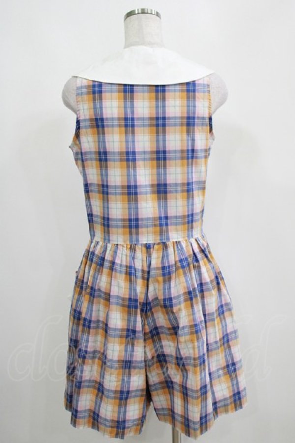 画像3: Katie / SHAKE A CHECK! play suit - ブルー H-25-04-12-031-LO-OP-KB-ZH (3)