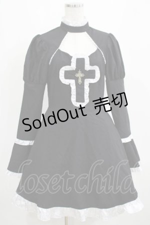 画像: DARK IN LOVE / Gothic lolita cross doll dress S ブラック H-25-04-12-037-PU-OP-KB-ZH